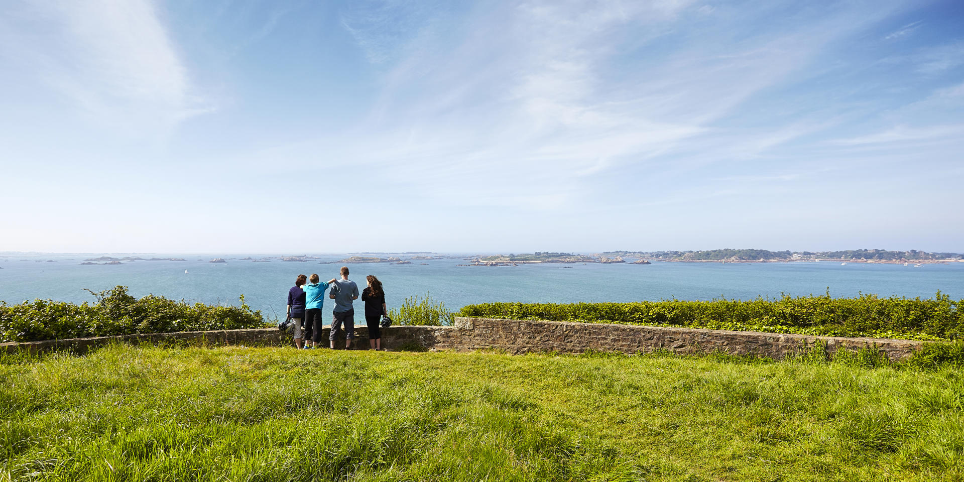 La pointe de l'Arcouest, face a l'ile de Brehat
