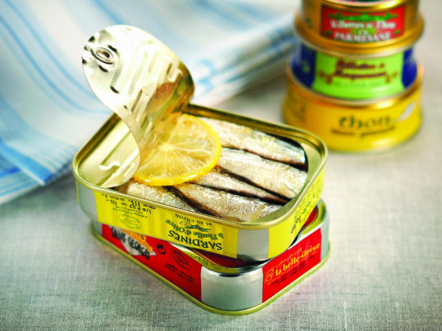 Sardines La Belle-Iloise au citron et à l'huile d'olive