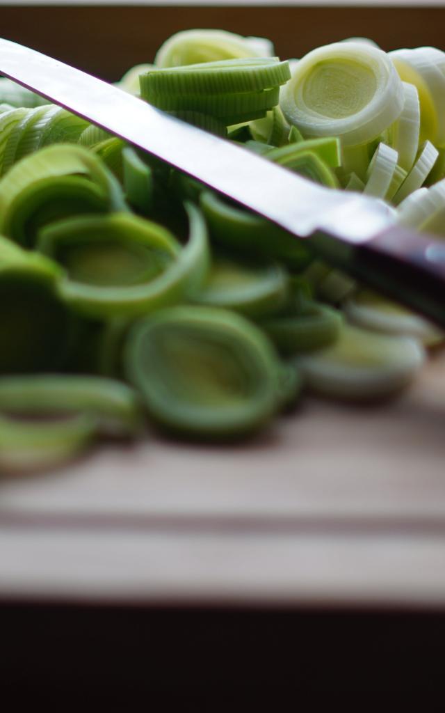 Poireaux émincés