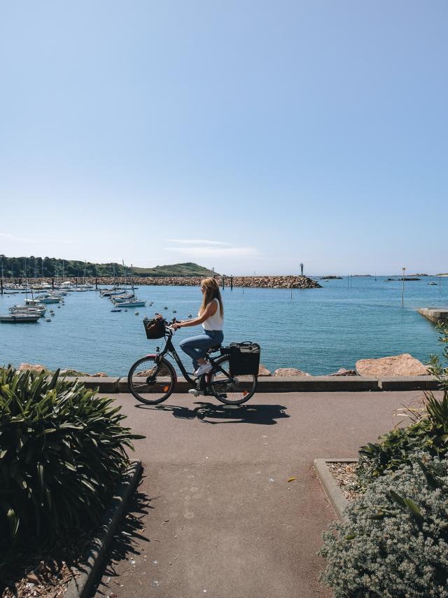 Trébeurden - Balade à vélo sur le port