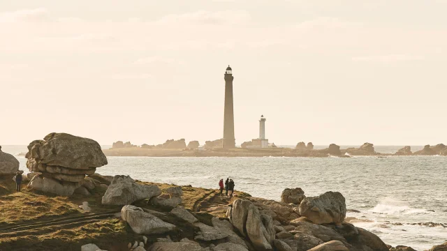 Phare de l'île vierge depuis Beg Monom