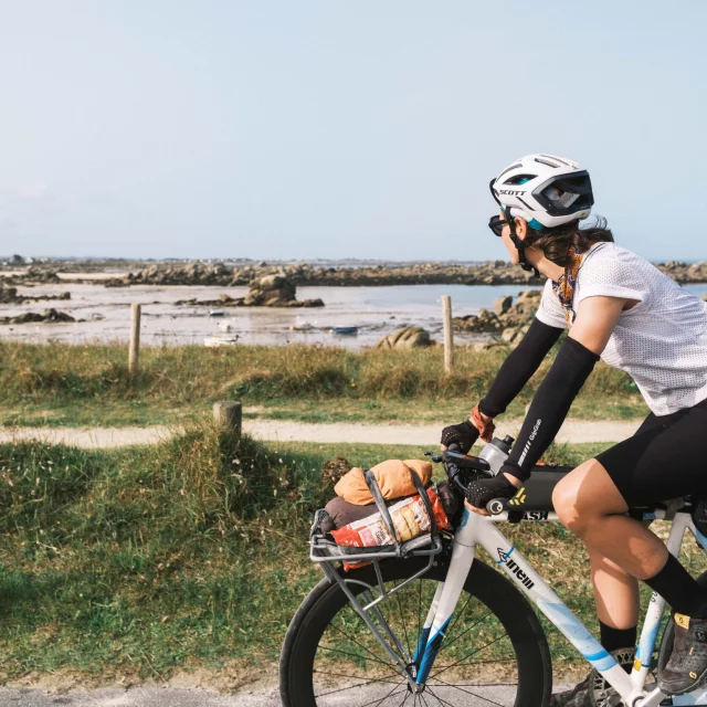 Vélo sur le littoral