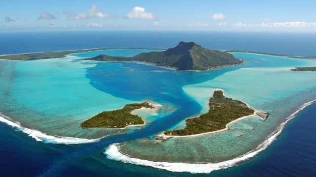 Polynésie - Maupiti vue du ciel - Balades Photographiques de Daoulas