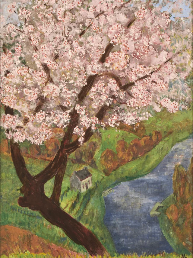 Marguerite Sérusier -Cerisier En Fleurs Pres De La Rivière