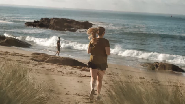 Quiberon - Course a pied en bord de mer, Thalassotherapie de Quiberon