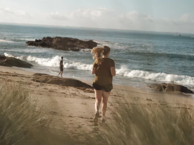 Quiberon - Course a pied en bord de mer, Thalassotherapie de Quiberon