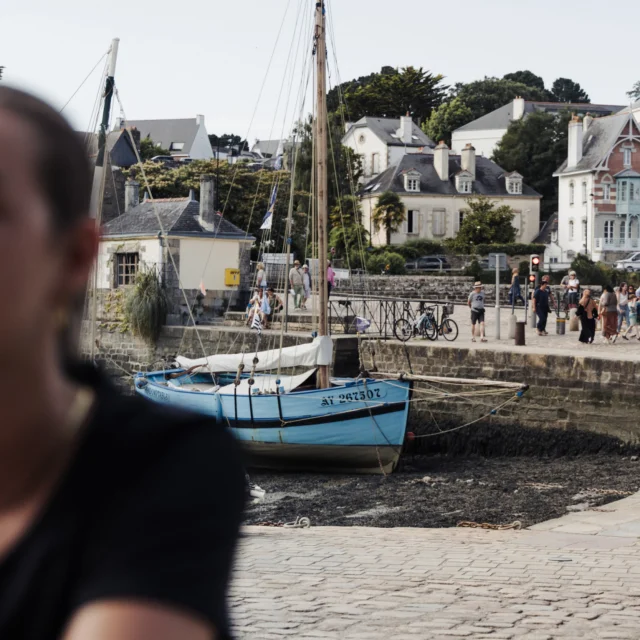 Auray - Saint-Goustan - Bar avec vue sur le port