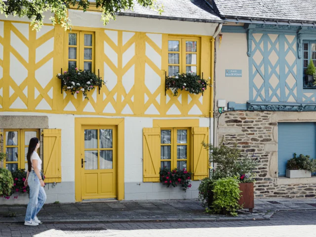 Josselin - Maisons et commerces en pans de bois