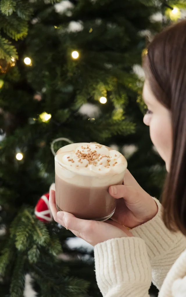 Chocolat chaud viennois au caramel au beurre salé