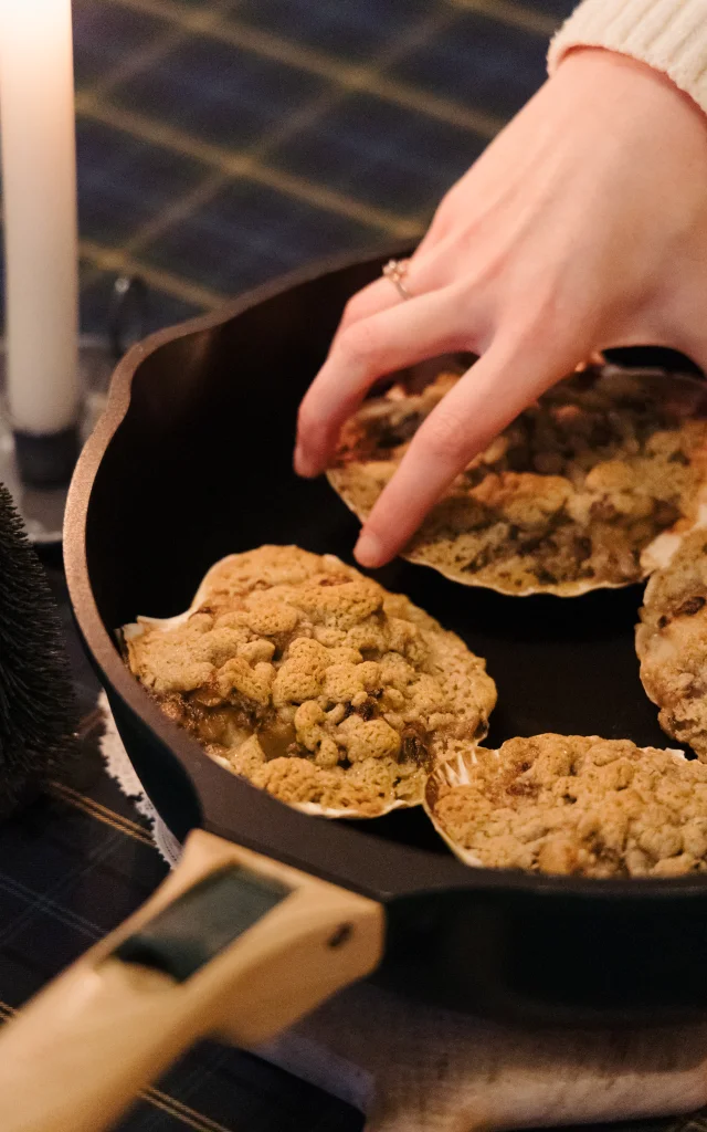 Coquilles Saint-Jacques au crumble de sarrasin