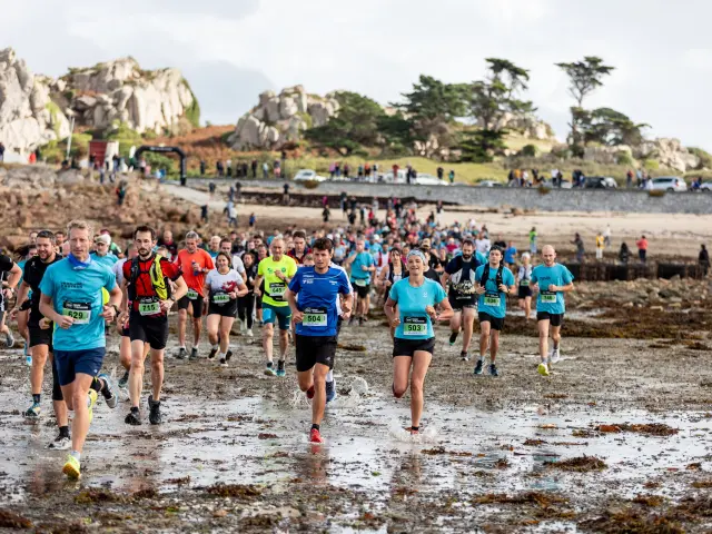 Trail à travers l’Estran