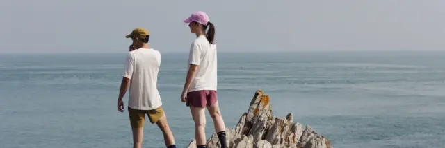Cancale - Pointe du Grouin - Running à deux vue mer