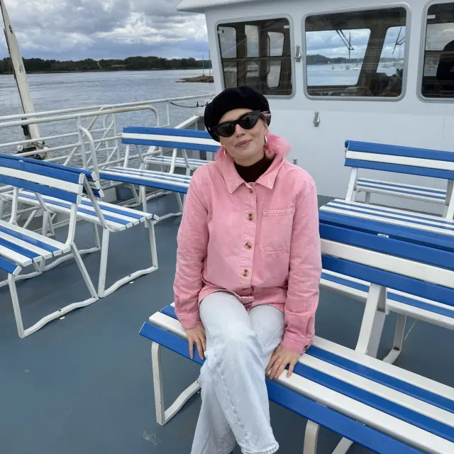 Tatty Macleod-bateau pour l'Ile aux Moines