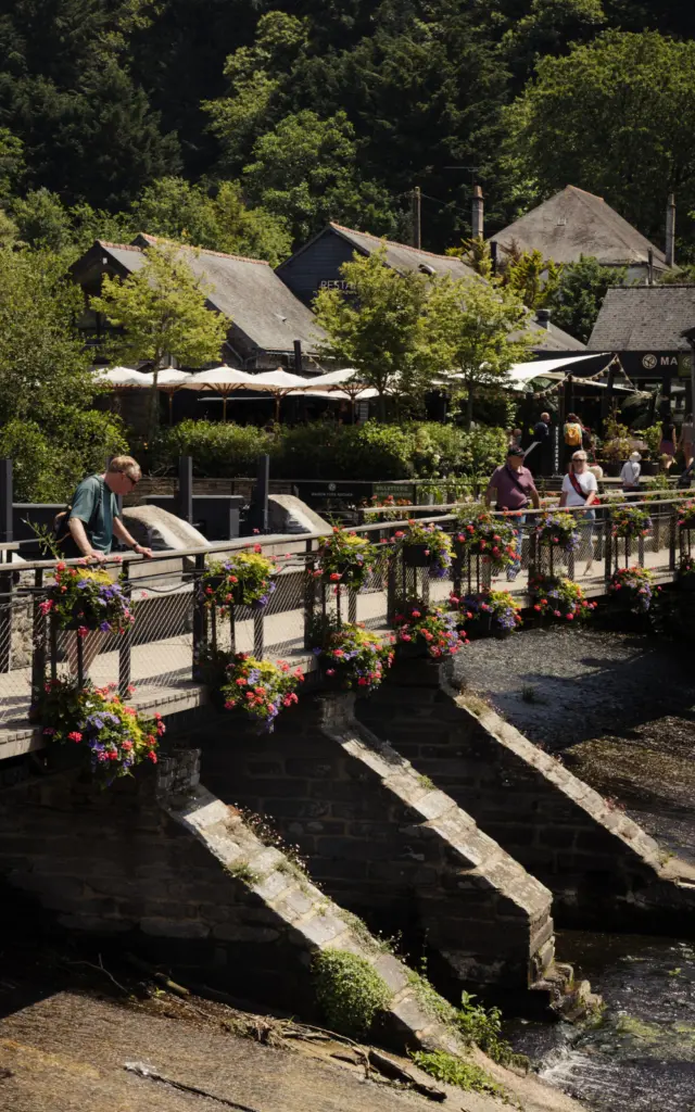 La Gacilly - Pont et rivière Aff